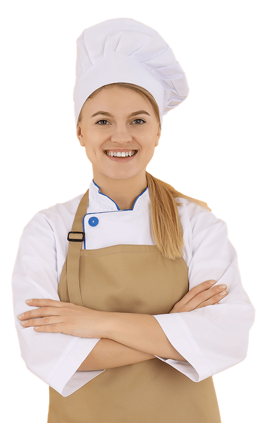 young female chef in uniform on yellow background 2022 03 01 00 13 10 utc isolated.png